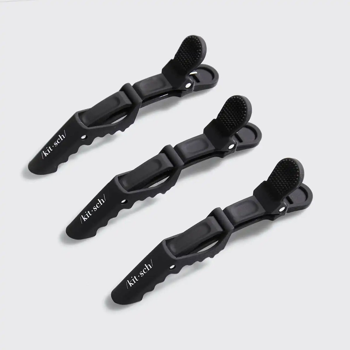 Black No-Slip Alligator Clips 3pc Set