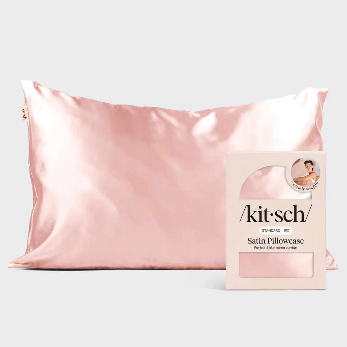 Satin Pillowcase in Blush