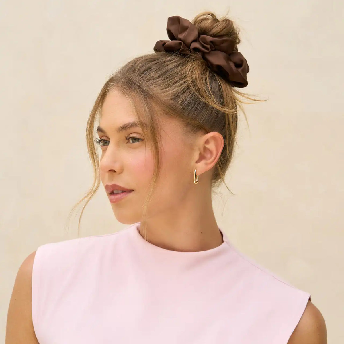 Black & Chocolate Oversized Scrunchies