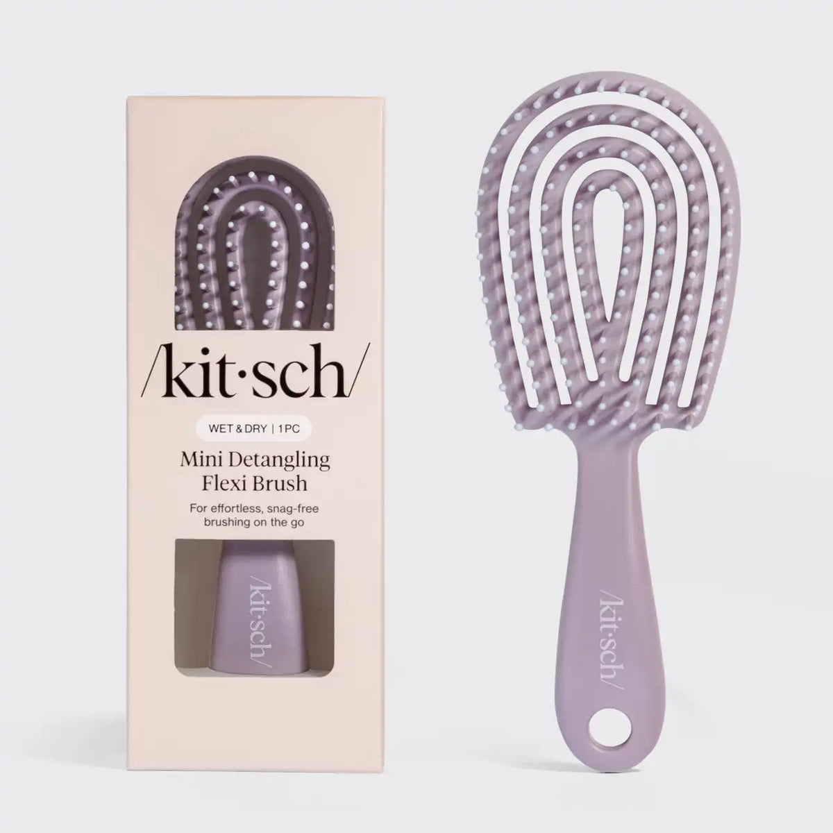 Soft Violet Detangling Flexi Brush - Mini