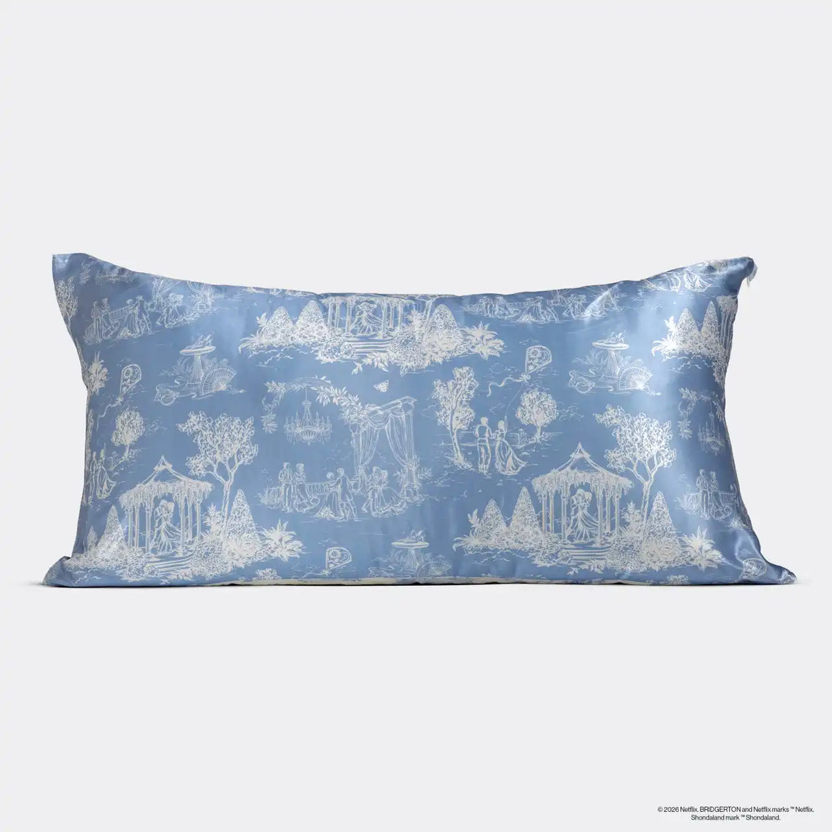 Bridgerton x Kitsch Satin Pillowcase in Garden Toile 4 Pack - King