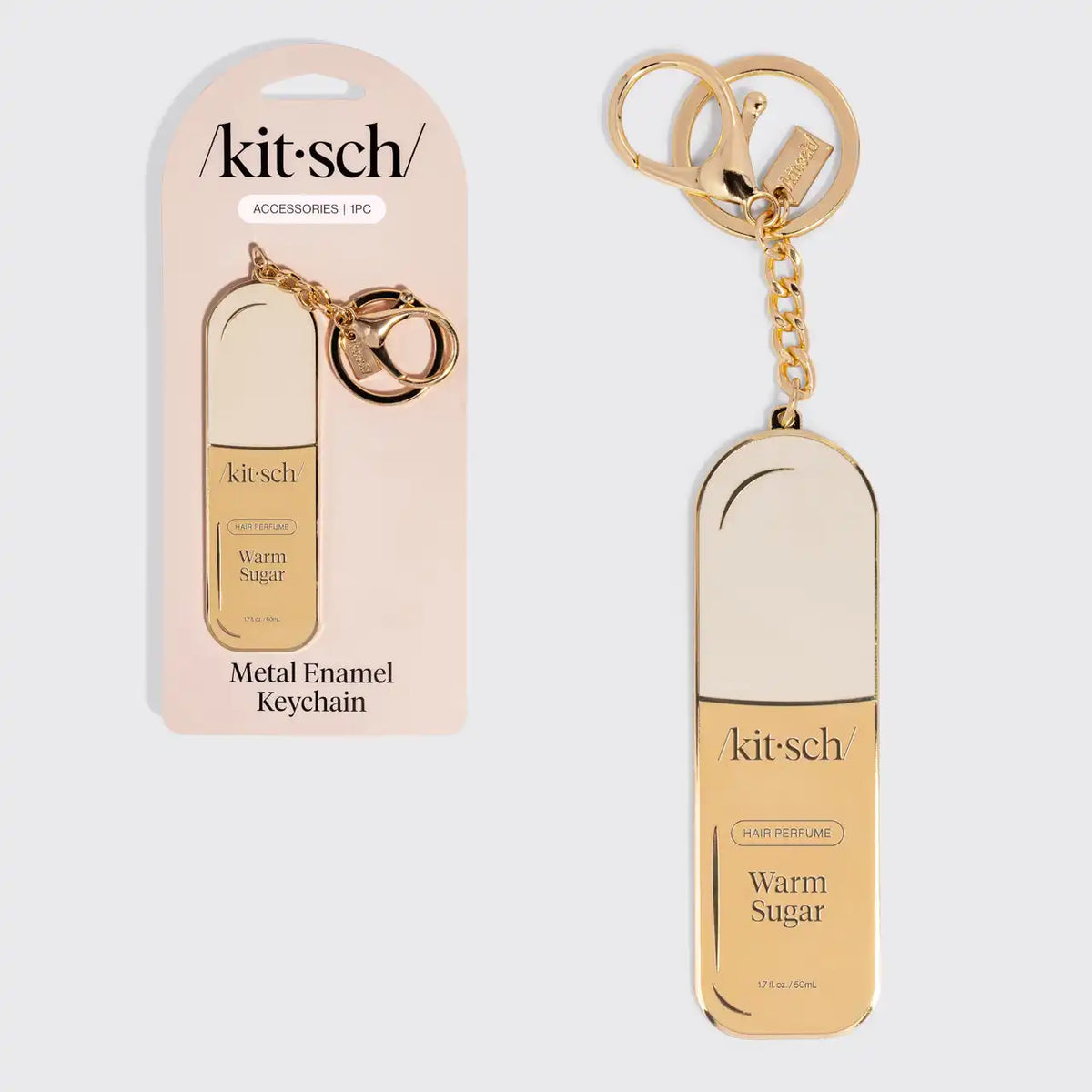 Warm Sugar Metal Enamel Keychain