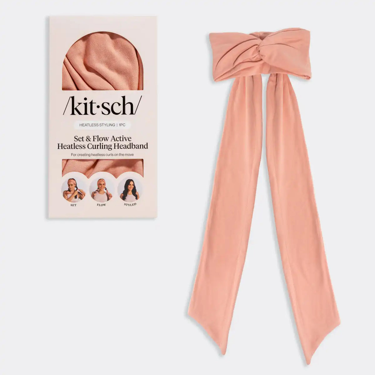 Terracotta Set & Flow Active Curling Headband
