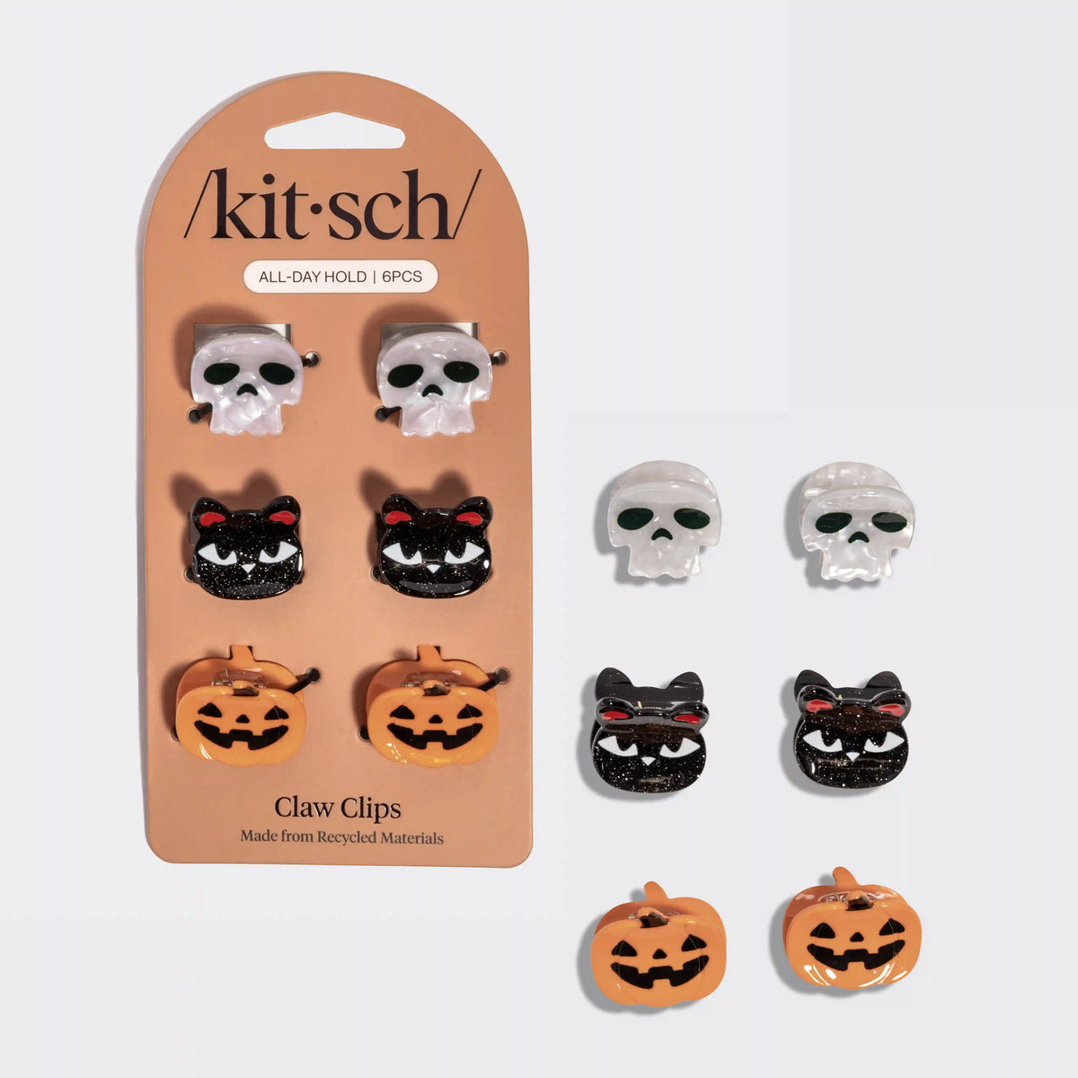 Halloween Squad Claw Clips 6pc Set - Mini