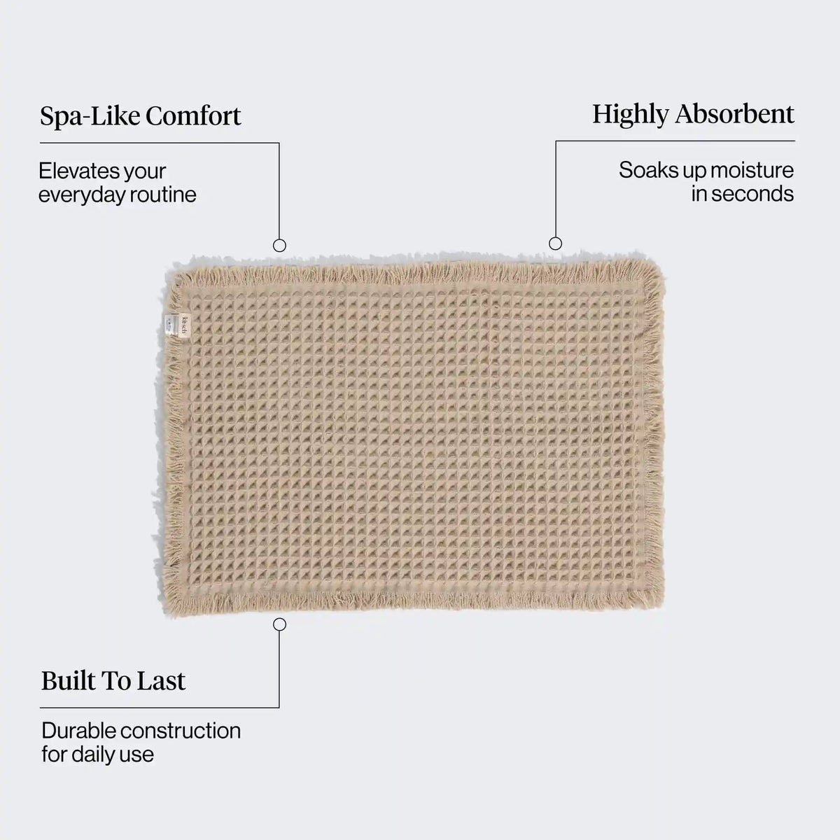 Camel Quick-Dry Bath Mat