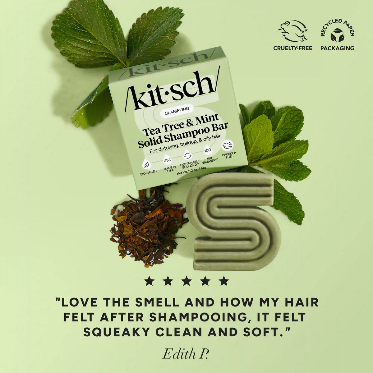 Tea Tree & Mint Clarifying Shampoo Bar