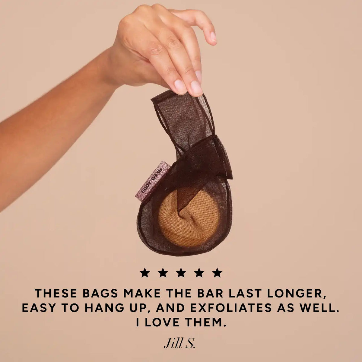 Chocolate Body Wash Bar Bag