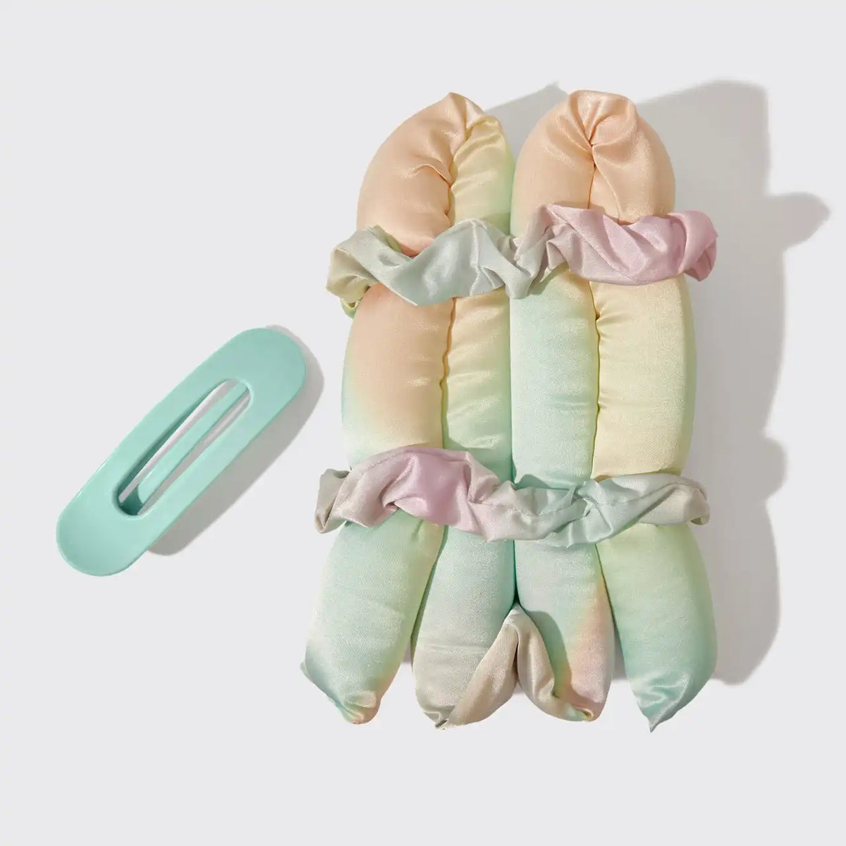 Hair Hero XL Satin Heatless Styling & Flat Lay Claw 4pc Set - Aura