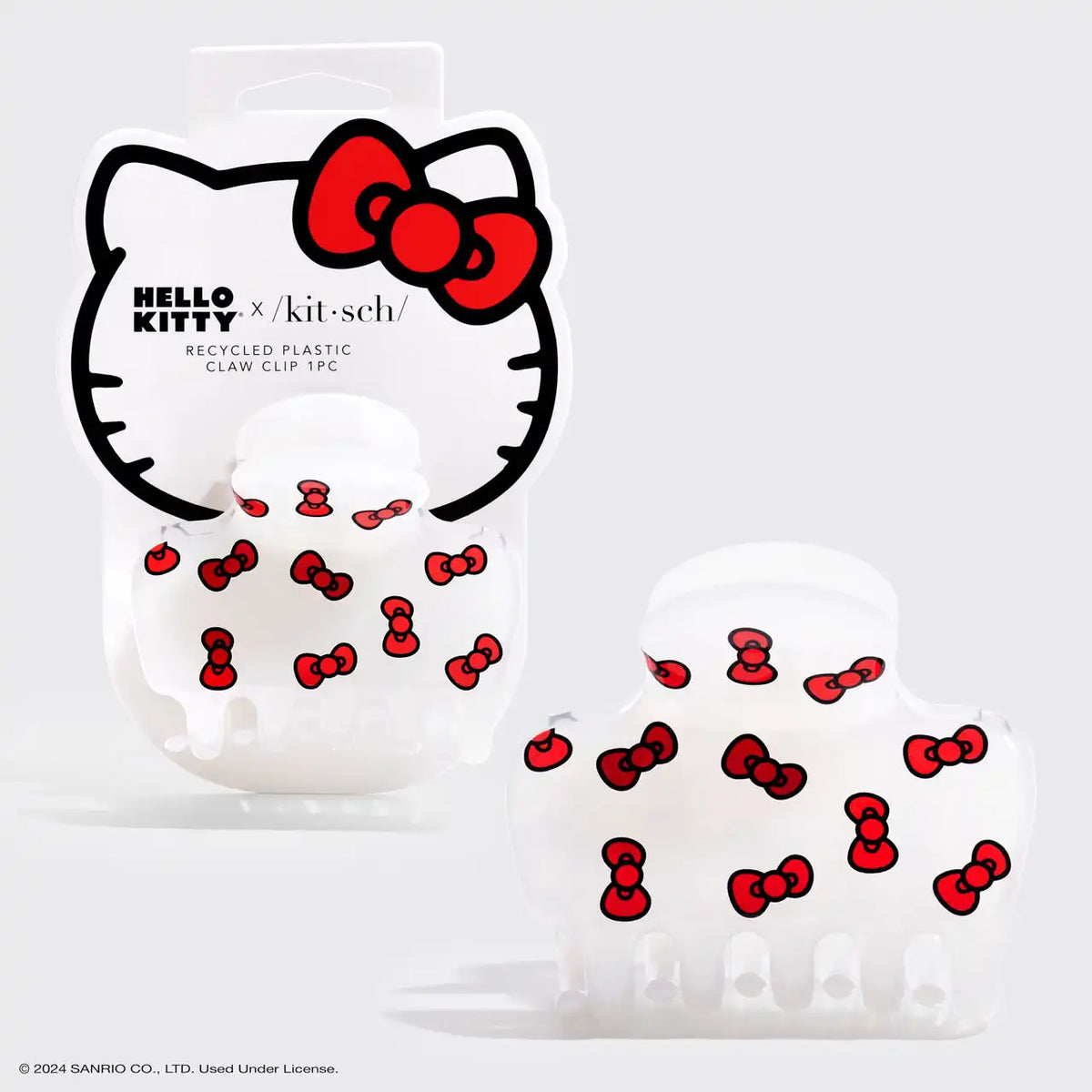Hello Kitty x Kitsch Recycled Plastic Claw Clip - Kitty Bows