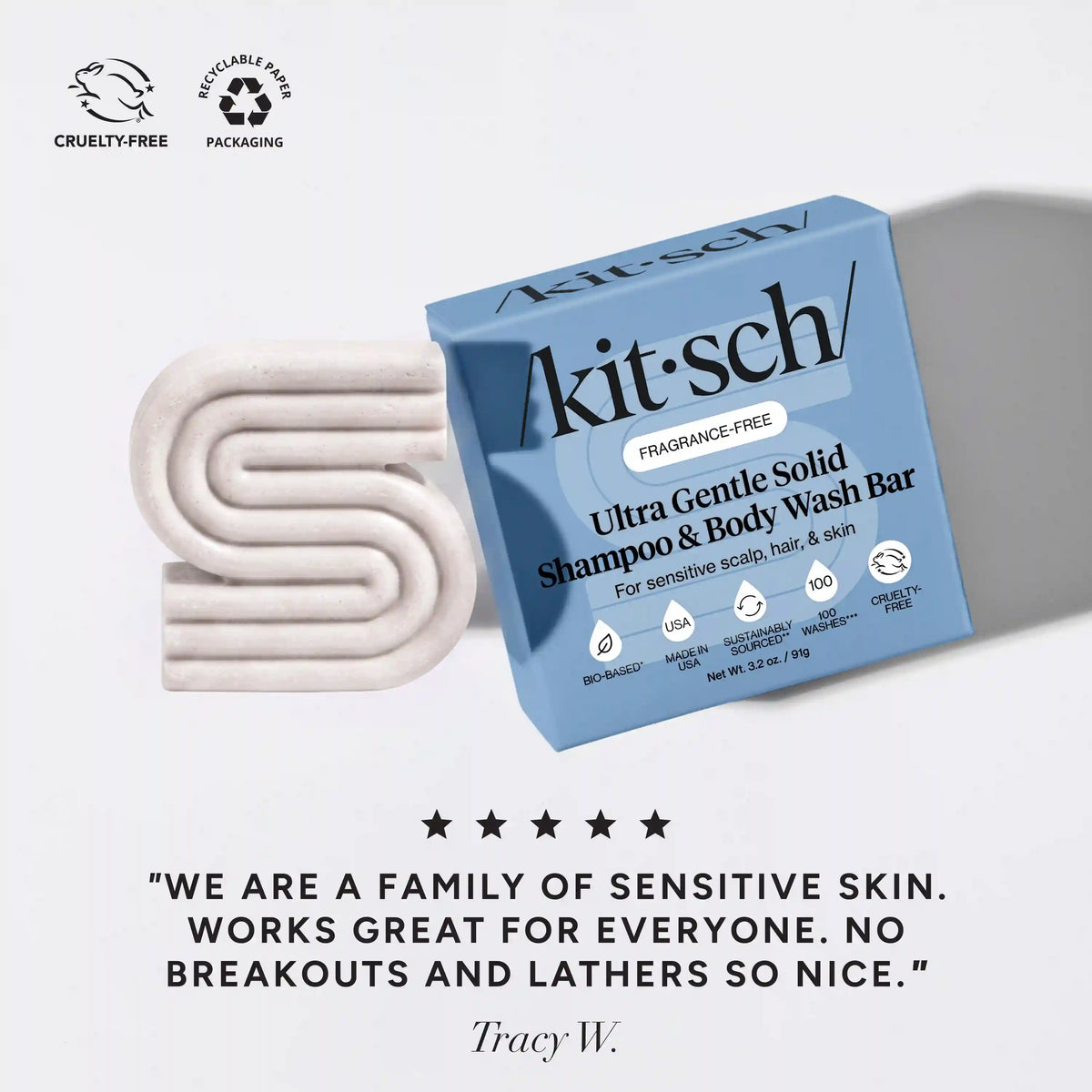 Ultra Sensitive Shampoo & Conditioner Bar Combo